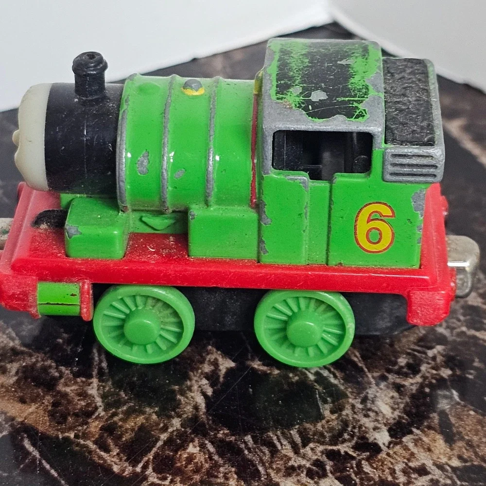 Thomas & Friends Take Along Percy Train Diecast Metal 2002 Learning Curve Green6